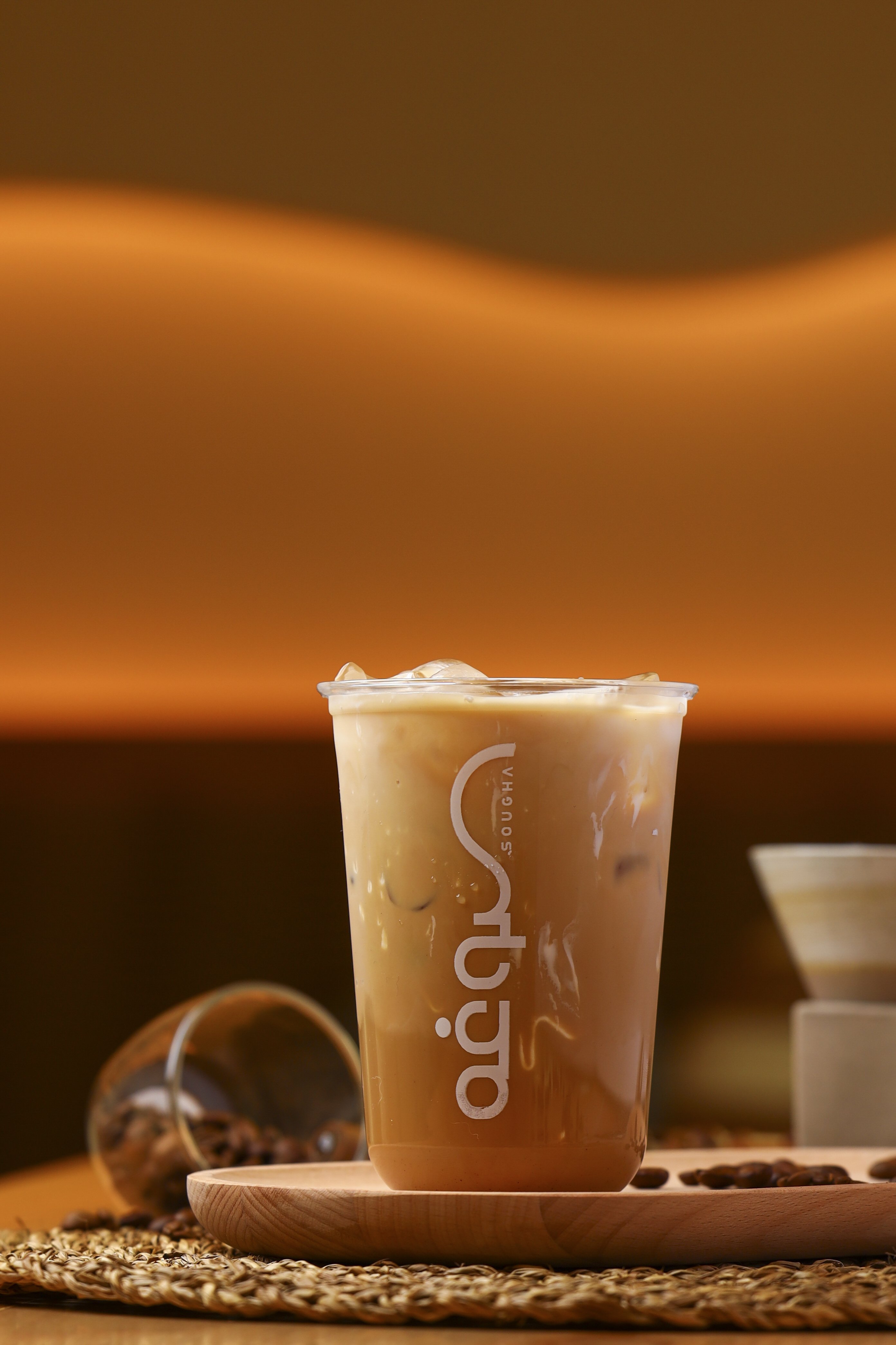 لاتيه كافية مثلج